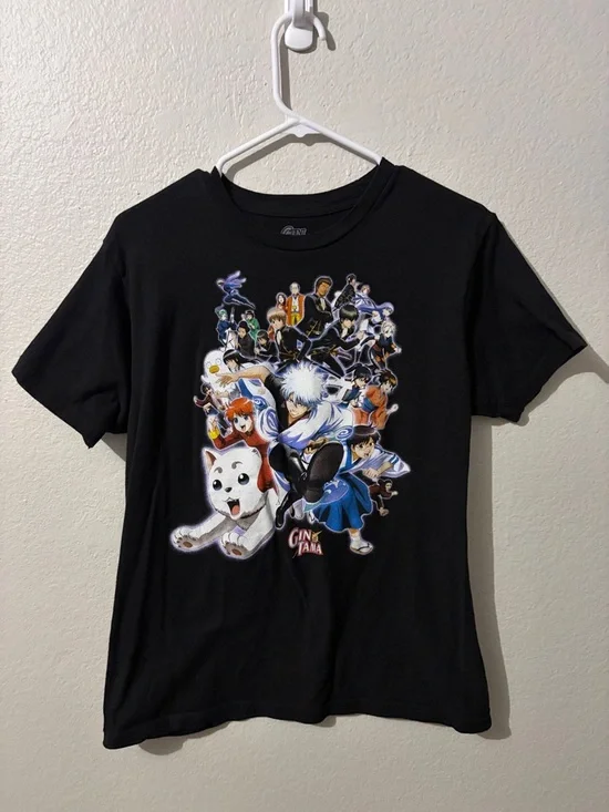 Gintama Anime Crunchyroll Graphic Tee - Black - Picture 1 of 3